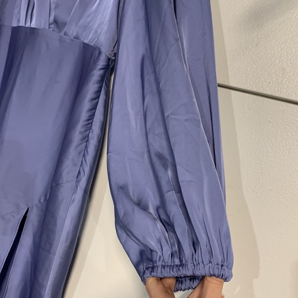 STUDIO LEXI INDIA DRESS STONE BLUE MAXI OPEN BACK SATIN NEW WITH TAGS 8 - Picture 6 of 15